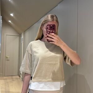 “Casual Light Cream Adidas Tee – Unique Color & Design, 100% Cotton!”